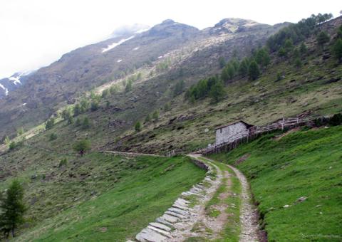 Salita dal lato Valtellinese
