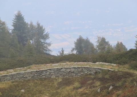 La Valtellina sullo sfondo