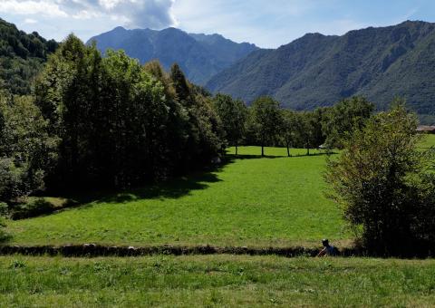 Panorama verso la chiesa di Santa Caterina 